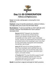 40 Day Breakthrough Guide