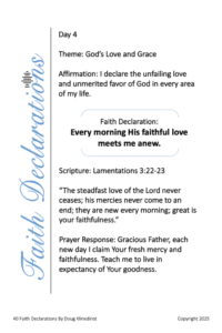 40 Days of Faith Declarations Guide