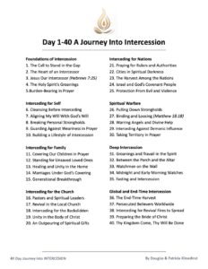 40 Day Journey Into Intercession
