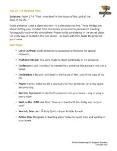 40 Day Breakthrough Warriors Guide