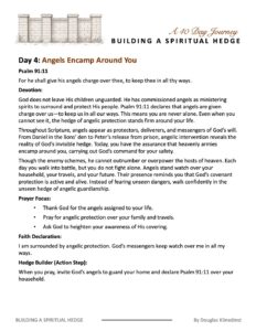 40 Day Building A Spiritual Hedge Journey