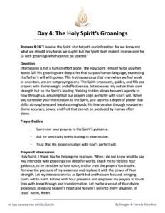 40 Day Journey Into Intercession