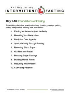 40 Day Fasting Journey