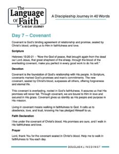 40 Day Journey - The Language Of Faith