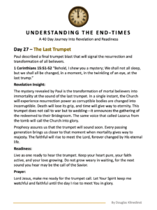 40 Day Journey Understanding The End-Times