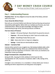 7 Day Money Crash Course