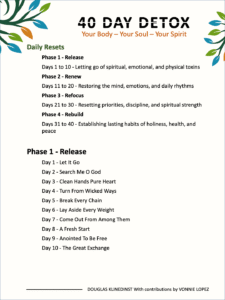 40 Day Detox Journey